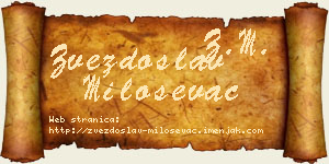 Zvezdoslav Miloševac vizit kartica